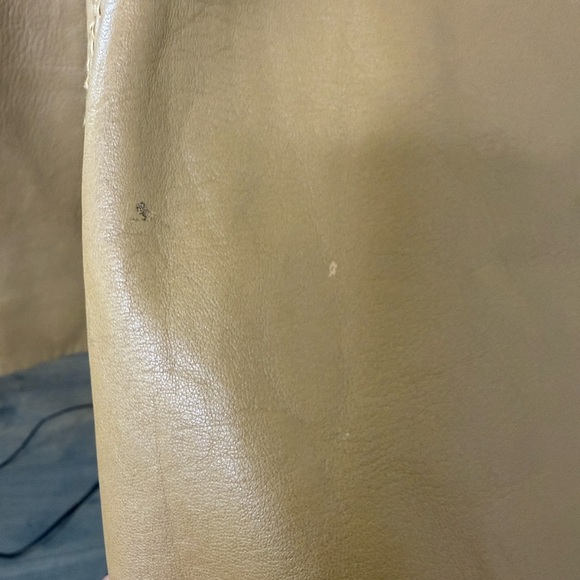 Escada Light Brown Lambskin Leather Blazer - 36 - Picture 8 of 14